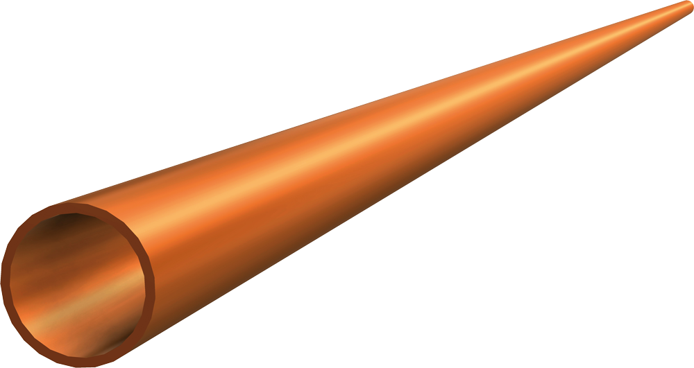 Produktabbildung SL Rack Schneefangrohr 3000 mm - Ziegelrot RAL 8004, Art.-Nr. 91771-01